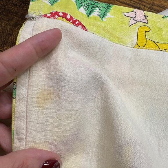 Vintage Curtains Winnie the Pooh Piglet Heffalump Set of 2 Drapes Fabric Yellow - Picture 5 of 6